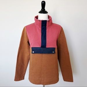 LL Bean Anorack Colorblock Sweatshirt